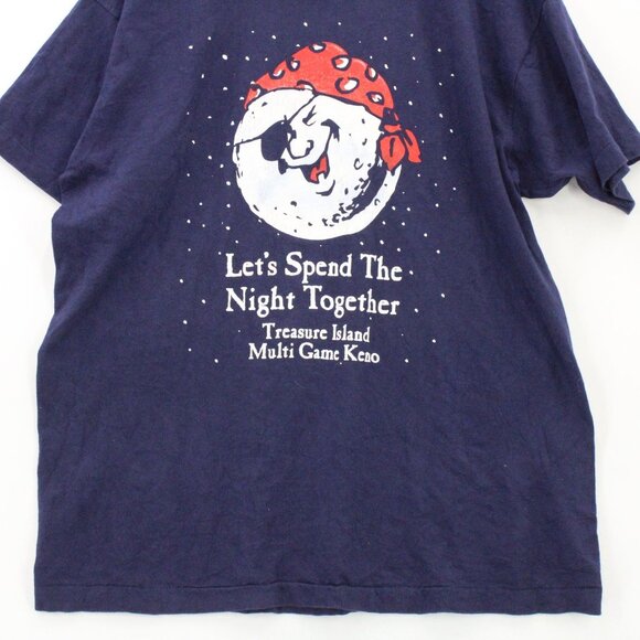 Vintage Fruit Of Loom Shirt Mens The Loom Single Stitch TREASURE ISLAND USA XL - Picture 4 of 9